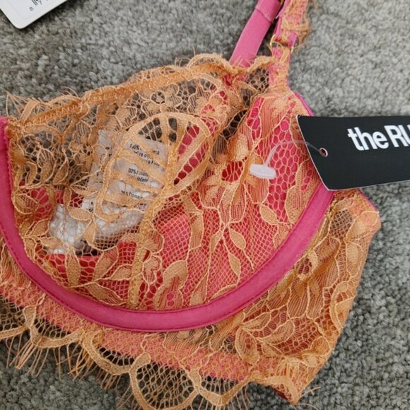 Linga Dore Women's Pink Lace Bra Size 32B NEW Romantic Gift Christmas - Picture 5 of 8